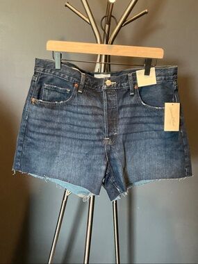 Dark Blue Denim Jean Shorts